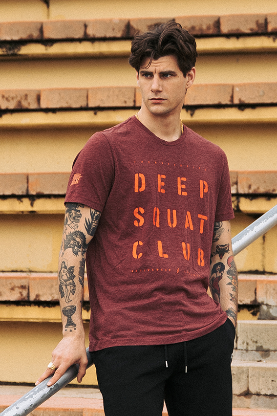 Deep Squat Club Triblend T-shirt - Wine