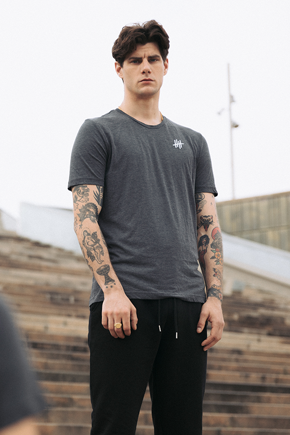 Make Reps Not Selfies - Triblend T-Shirt - Khaki — View 5
