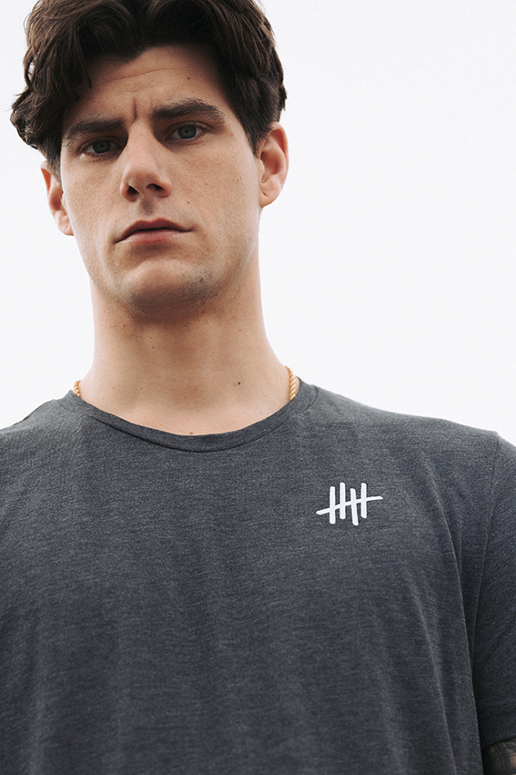 Make Reps Not Selfies - Triblend T-Shirt - Khaki — View 4
