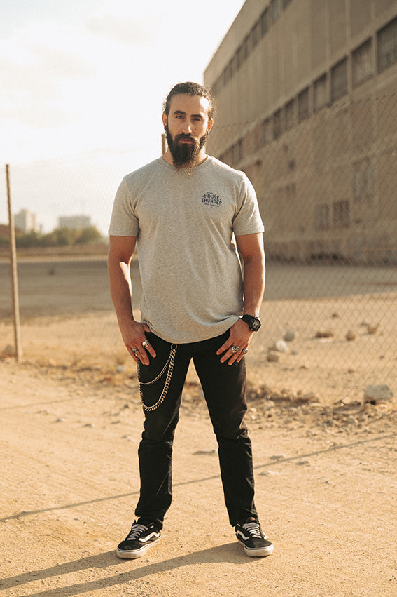 The House of Thunder - T-Shirt - Heather Grey — View 5
