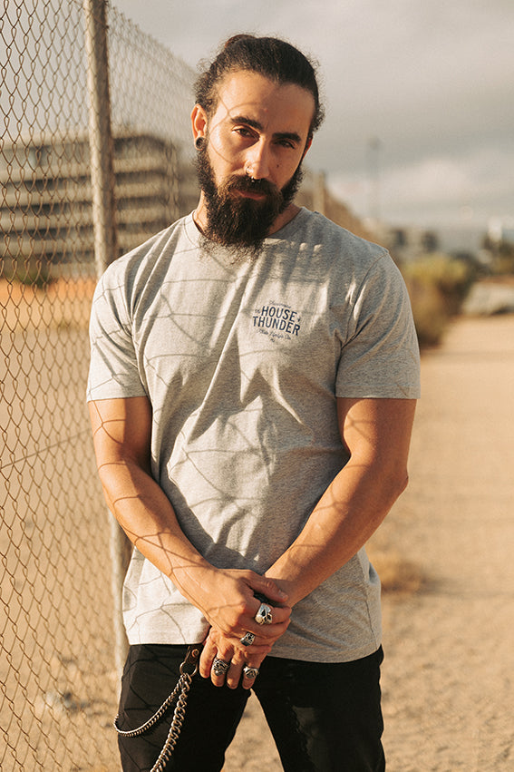 The House of Thunder - T-Shirt - Heather Grey — View 8
