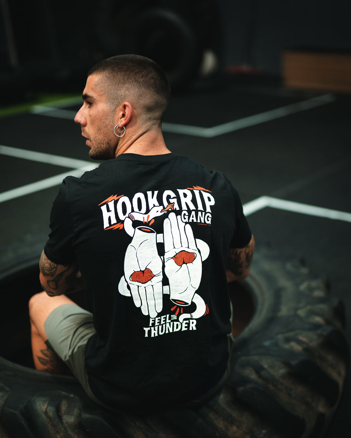 Hookgrip Gang - T-Shirt - Black — View 5
