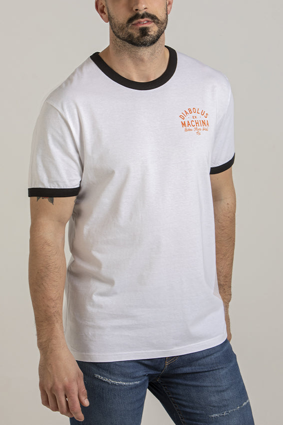 Diabolus ex Machina - Ringer T-Shirt - White — View 2
