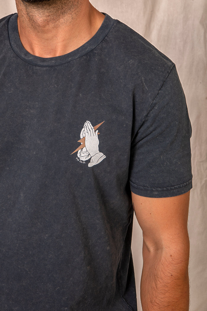 Only Wod Can Judge Me - T-Shirt - Washed Dark Grey