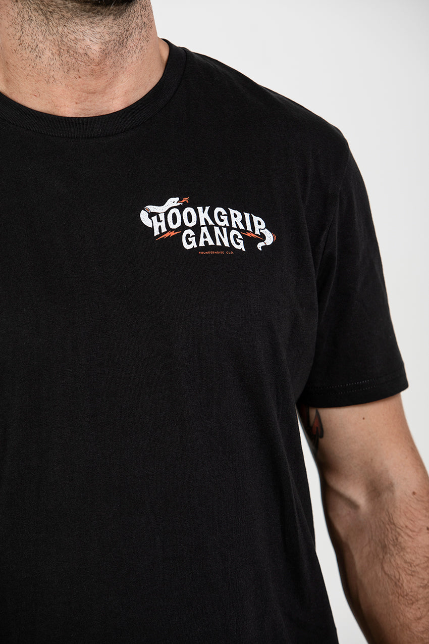 Hookgrip Gang - T-Shirt - Black — View 2
