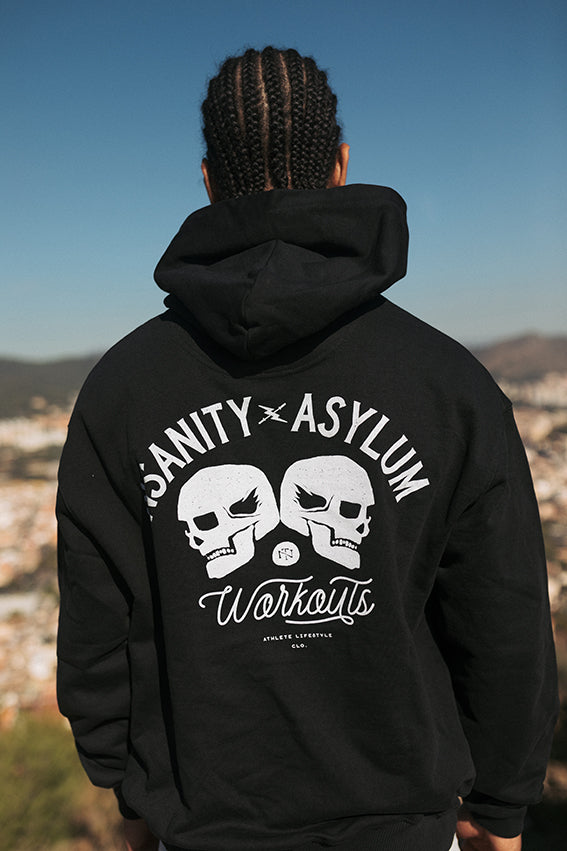 Insanity Asylum Workouts Oversize Hoodie - Black