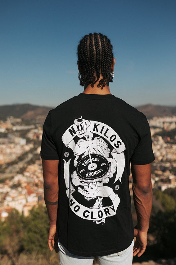 No Kilos No Glory - T-Shirt - Black — View 2
