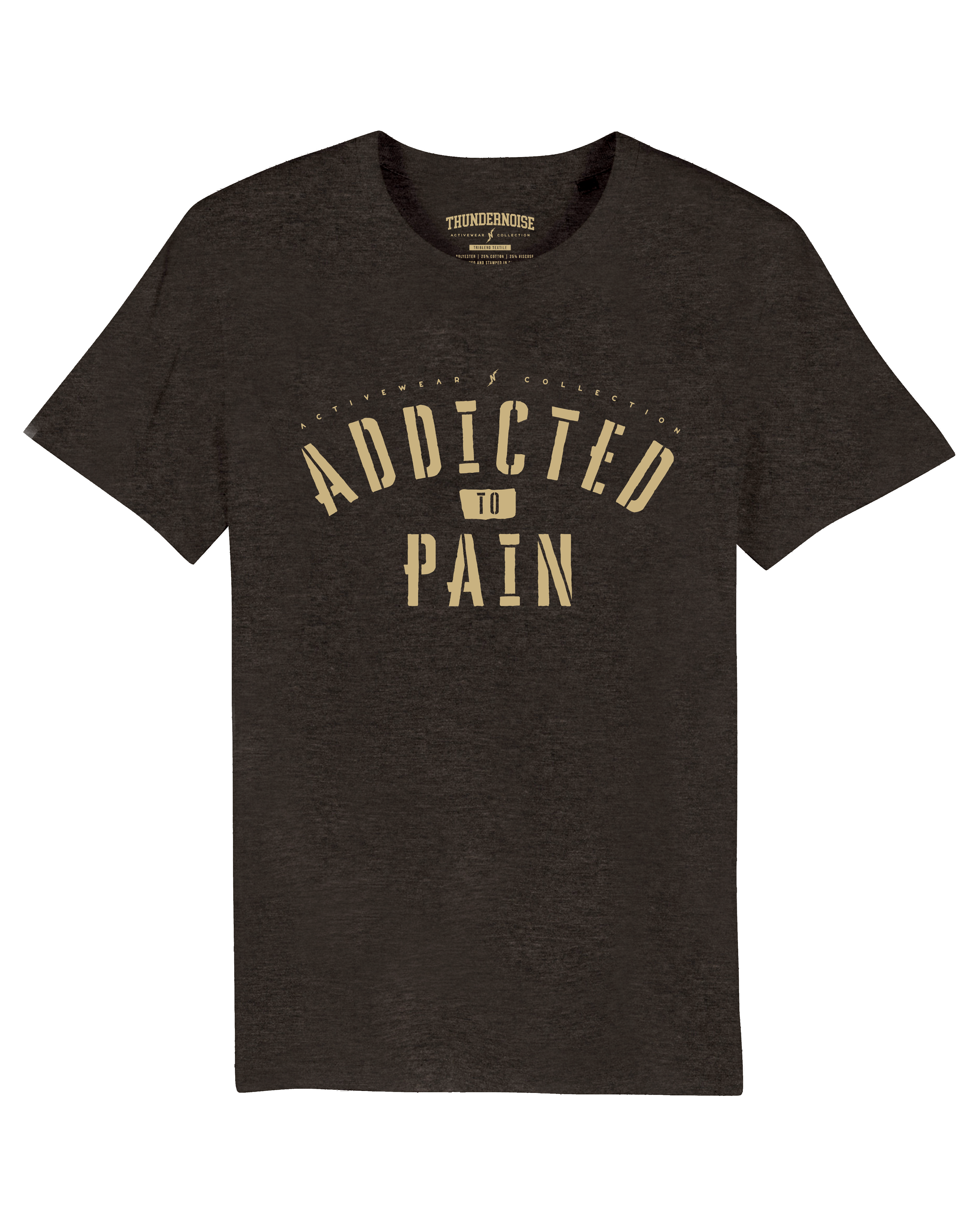 Addicted to Pain Triblend T-shirt - Dark Khaki