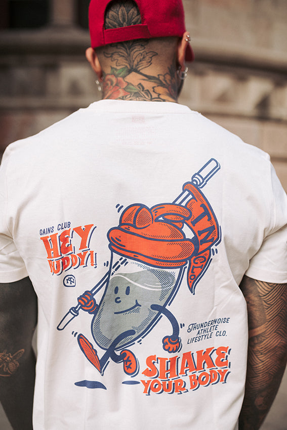Shake Your Body T-Shirt - Vintage White — View 2
