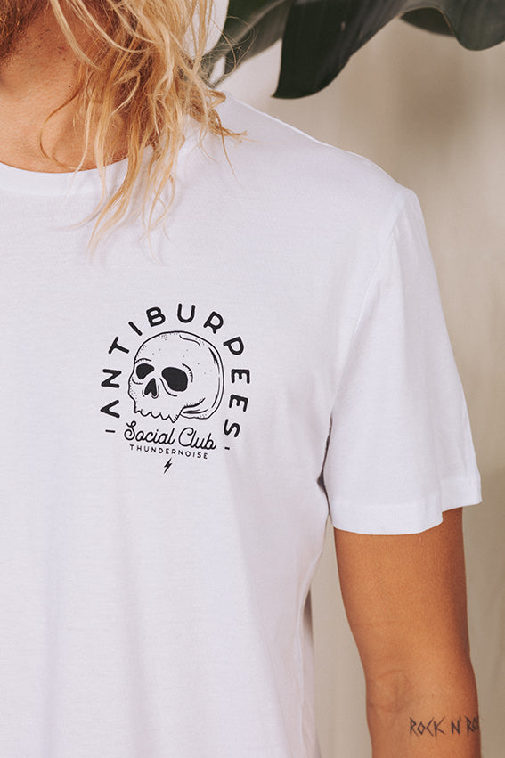 Antiburpees Social Club (Black) - T-Shirt - White
