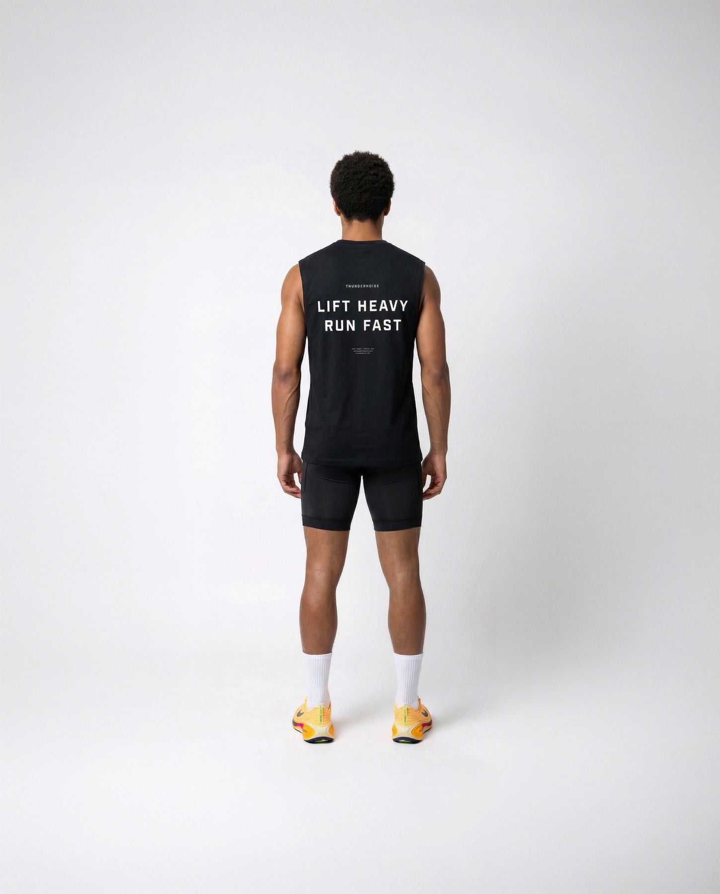 Back view — Lift Heavy Run Fast - Tank Top